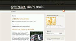 Desktop Screenshot of gravenhurstfarmersmarket.com