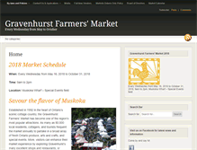 Tablet Screenshot of gravenhurstfarmersmarket.com